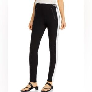 Rag & Bone Black and White Simone pants
